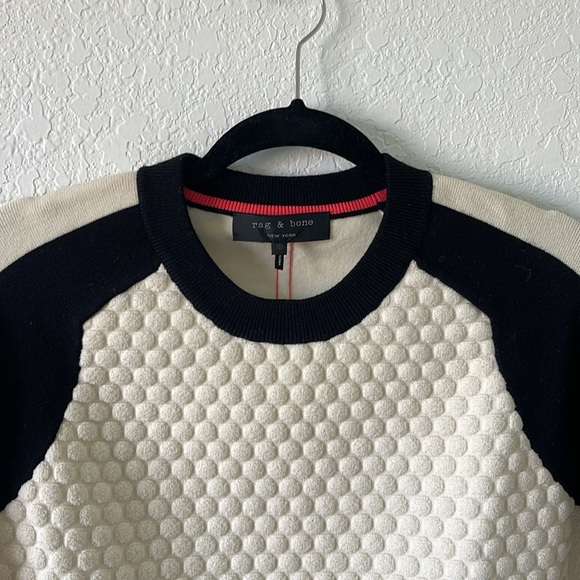 Rag & Bone Merino Wool Colorblock Pullover Sweater XS - Picture 2 of 5